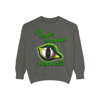 green monster - Unisex Garment-Dyed Sweatshirt
