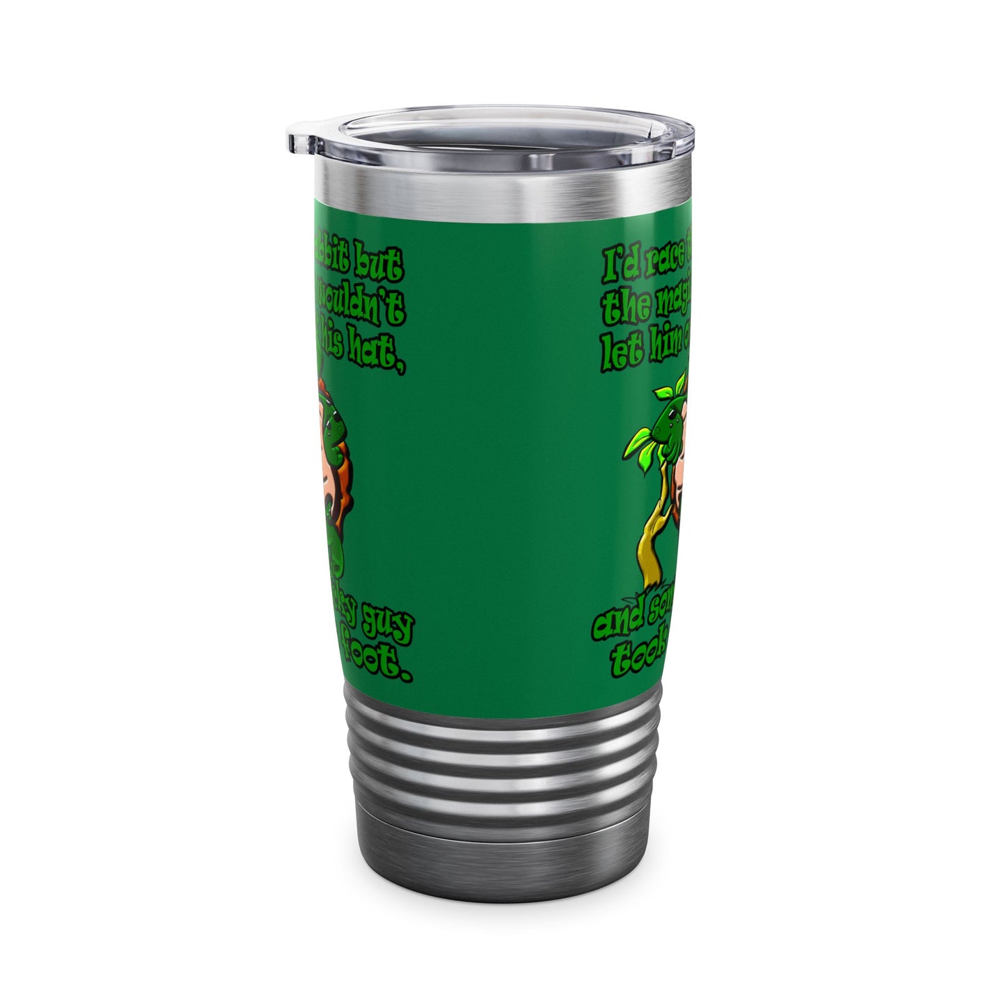 turtle race - Ringneck Tumbler, 20oz (dark green)