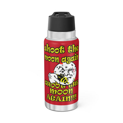 shoot the moon again - Gator Tumbler, 32oz (dark red)