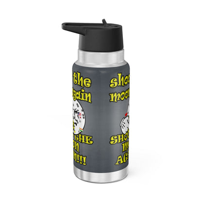 shoot the moon again - Gator Tumbler, 32oz  (grey-light grey)