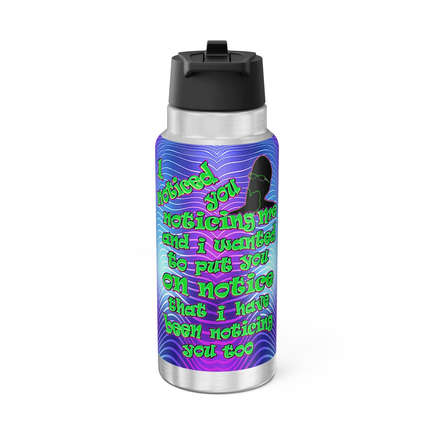 noticed you noticing - Gator Tumbler, 32oz  (purple wave)