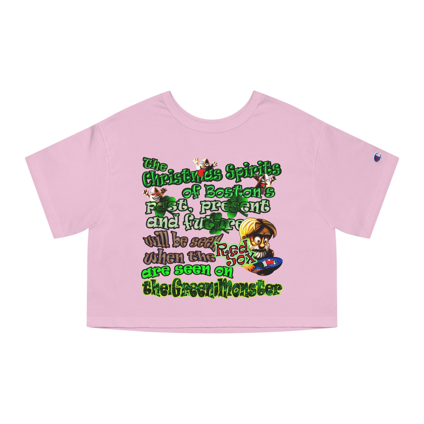 christmas spirits of boston - Champion Women's Heritage Cropped T-Shirt