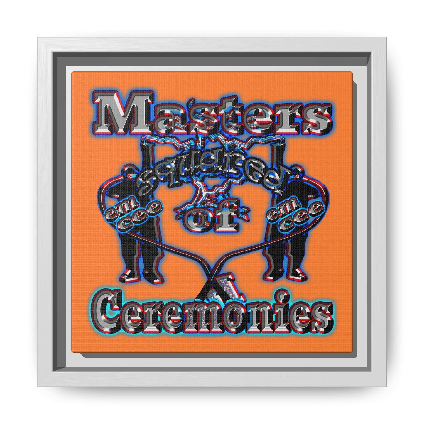 em cee squared - framed canvas art (crusta)