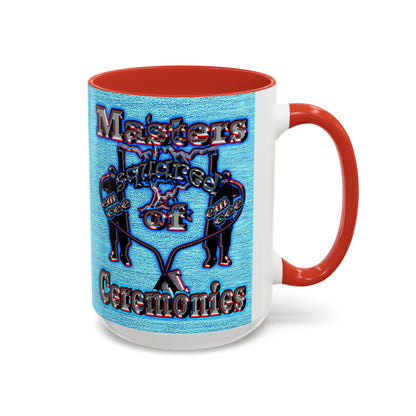 em cee squared - Accent Mug (faded dark blue)