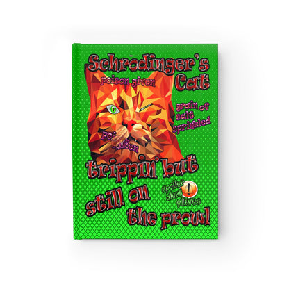 schrodinger's cat - journal-lined (logo green)
