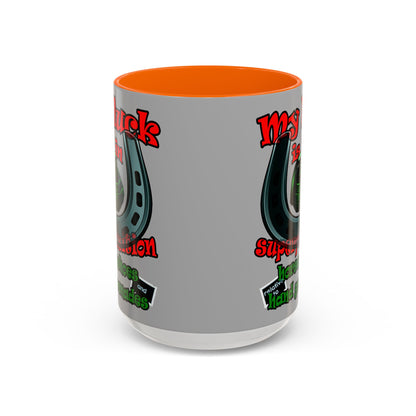 my luck - Accent Mug (light grey)