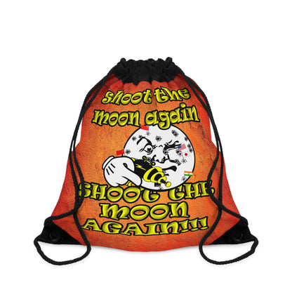shoot the moon again - Drawstring Bag (burnt orange)