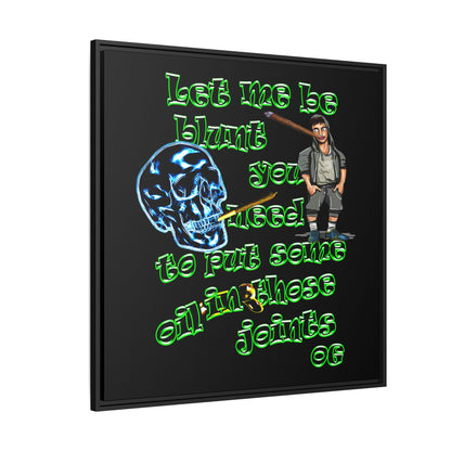 og - framed canvas art (black)