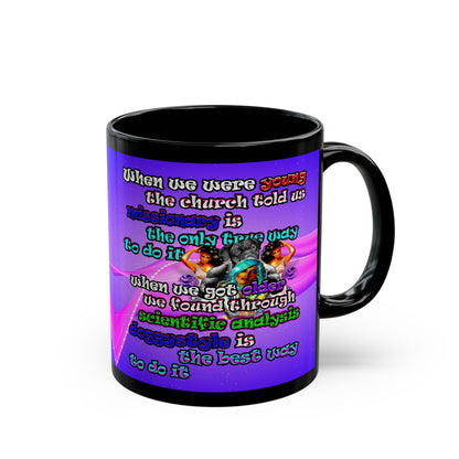 doggystyle - Black Mug (purple-pink wave)