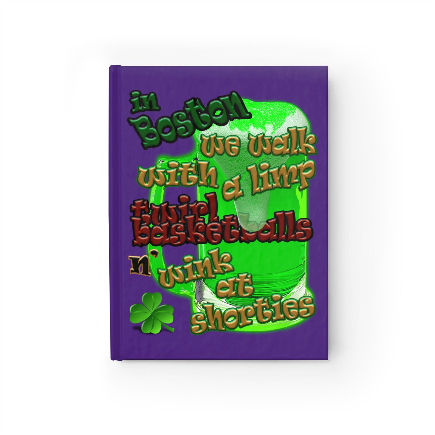 celtics logo - journal-lined (purple)