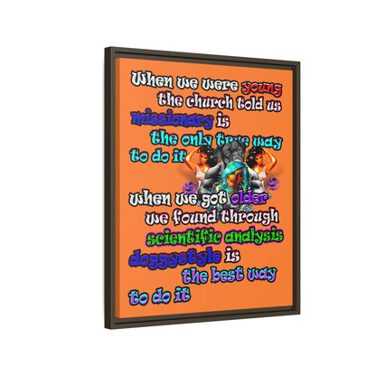 doggystyle - framed canvas art (crusta)