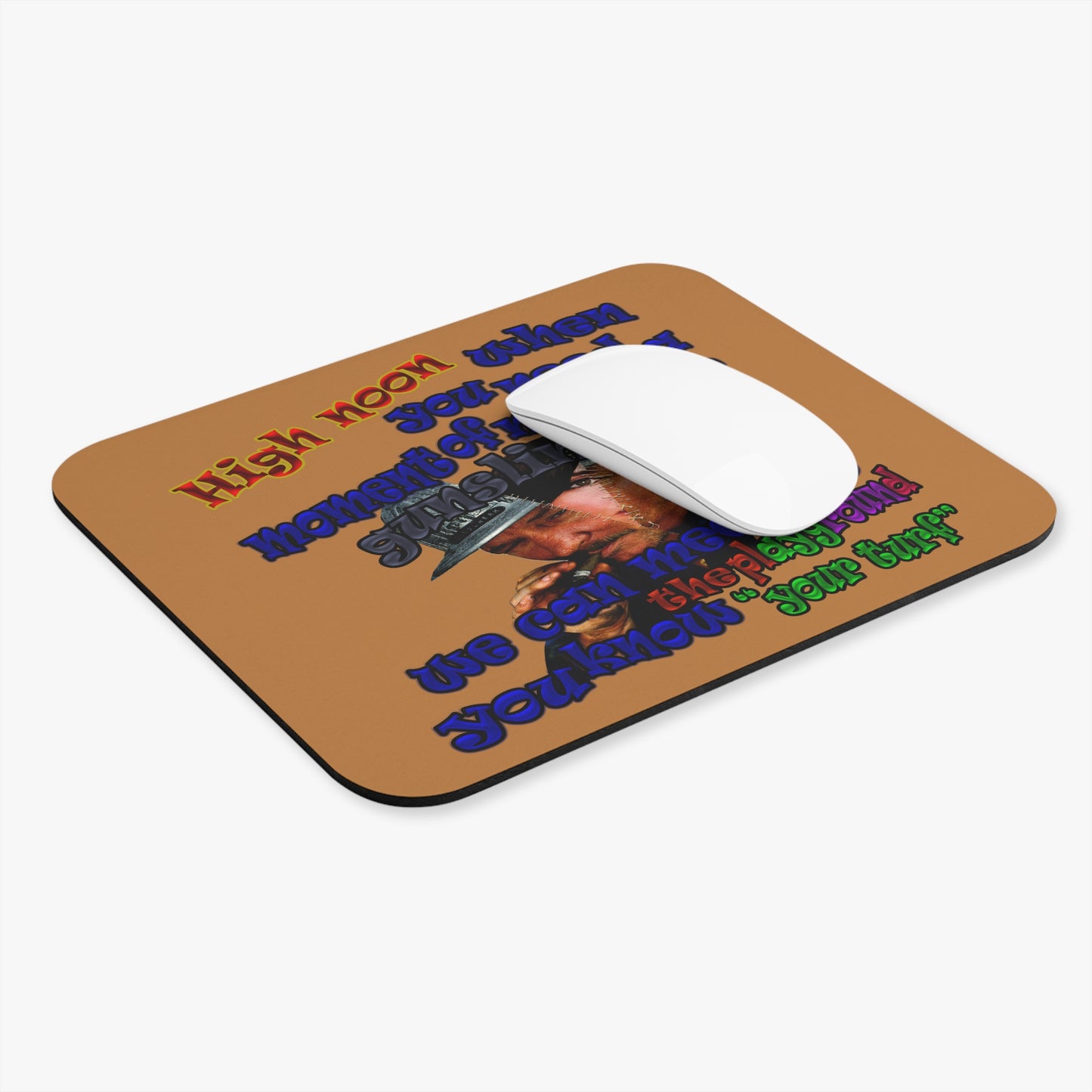 high noon - Mouse Pad (Rectangle) (light brown)