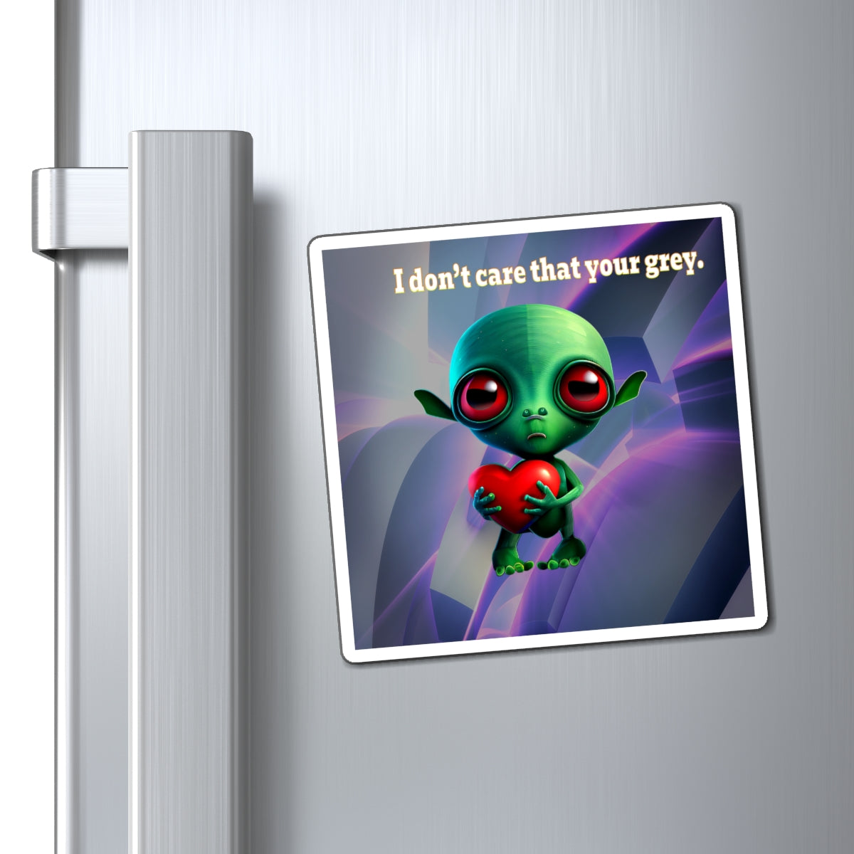 I don't care that your grey - Magnets - (grey-pink wave)