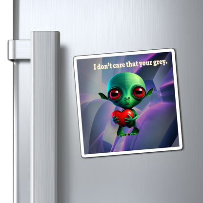 I don't care that your grey - Magnets - (grey-pink wave)