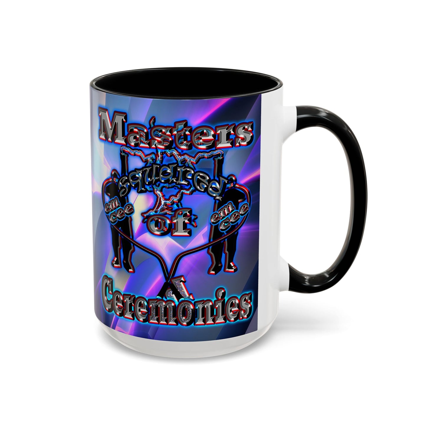 em cee squared - Accent Mug (grey-pink wave)