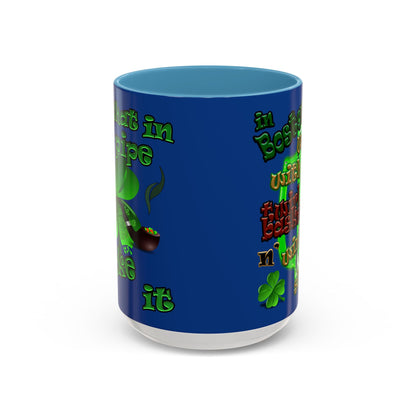celtics logo - Accent Mug (dark blue)