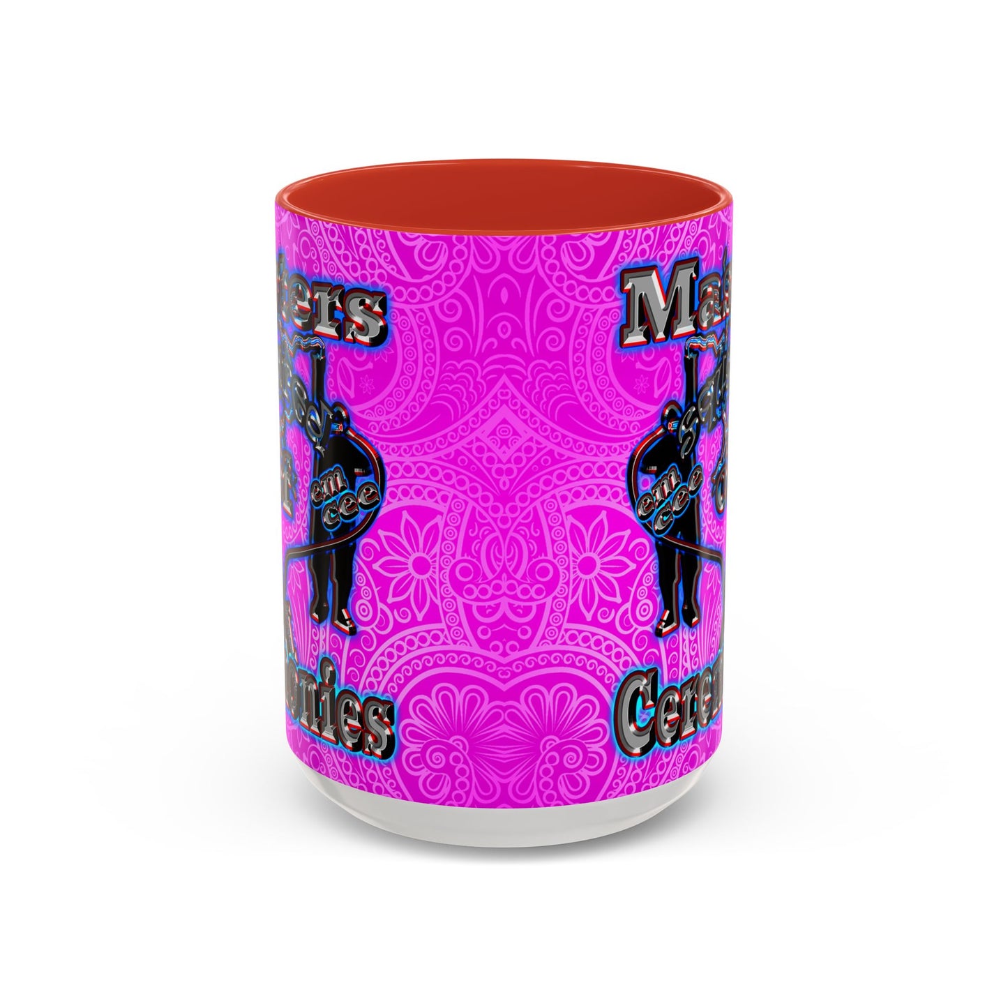 em cee squared - Accent Mug (pink swirl)