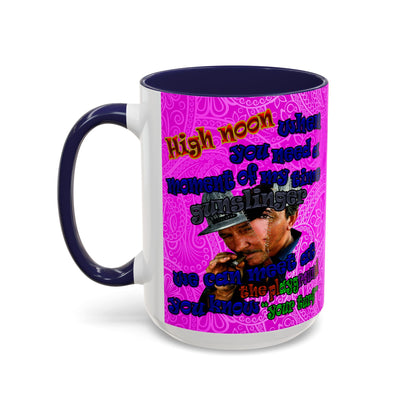 high noon - Accent Mug (pink swirl)