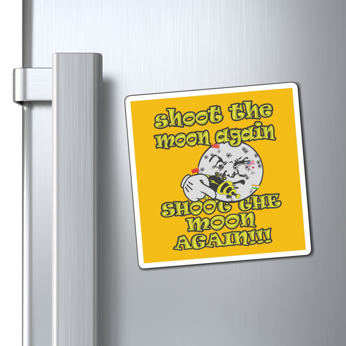 shoot the moon again - Magnets - (yellow)