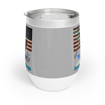 shoot for the stars - Chill Wine Tumbler (light grey)