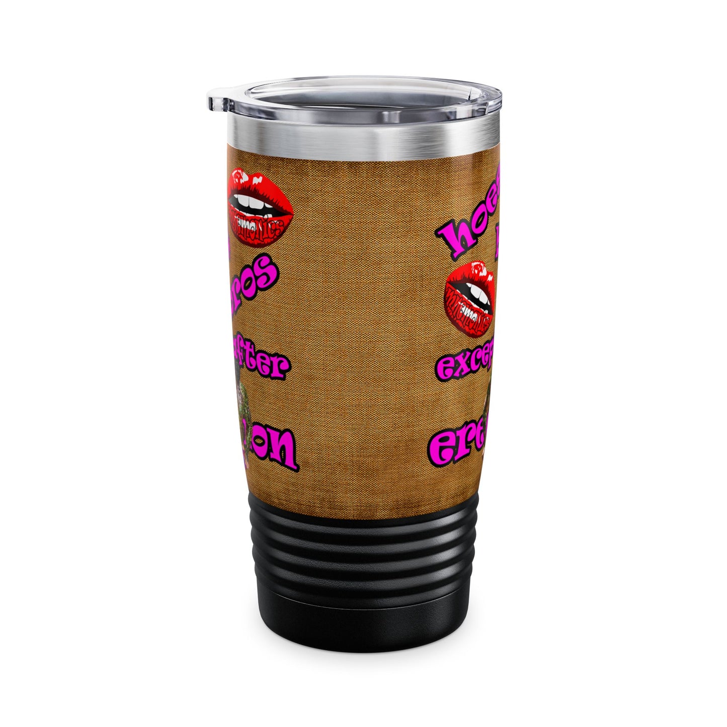hoes b4 bros - Ringneck Tumbler, 20oz (brown papyrus)