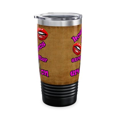 hoes b4 bros - Ringneck Tumbler, 20oz (brown papyrus)