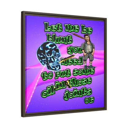og - framed canvas art (purple-pink wave)