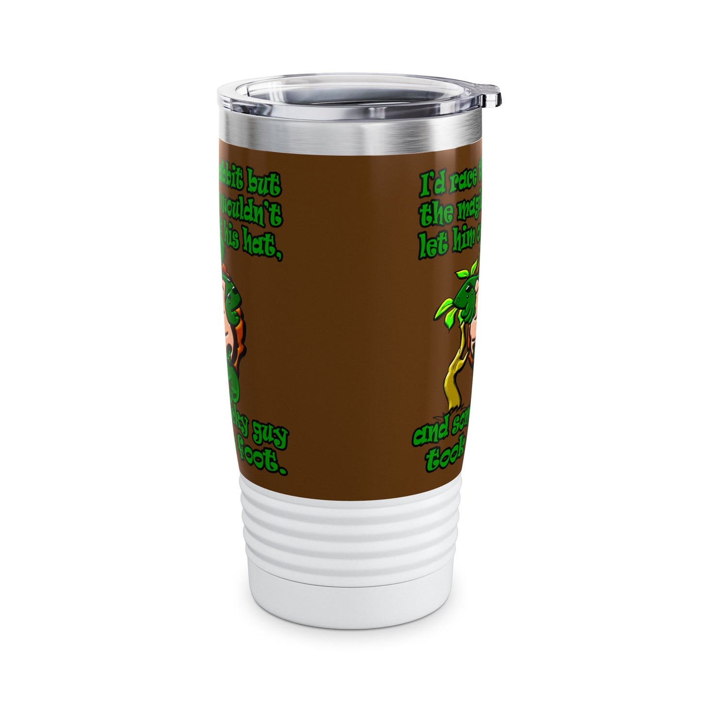 turtle race - Ringneck Tumbler, 20oz (brown)