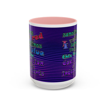 declaration of the independents - Accent Mug (purple wave)