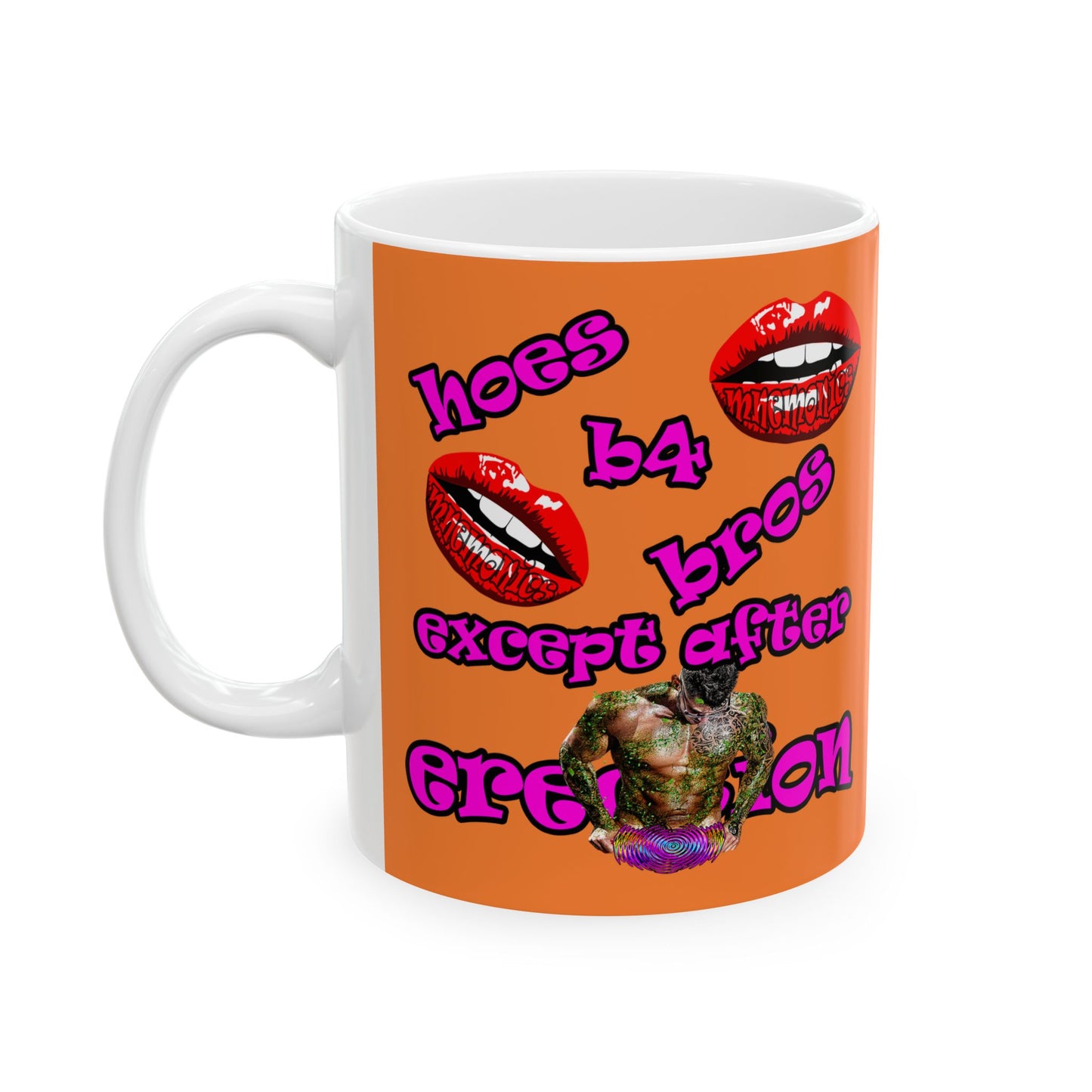 hoes b4 bros - White Mug (crusta)