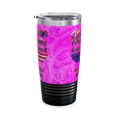 american wing - Ringneck Tumbler, 20oz (pink swirl)