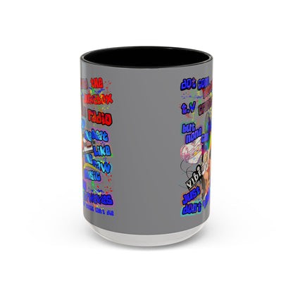 drop the beat - Accent Mug (grey)