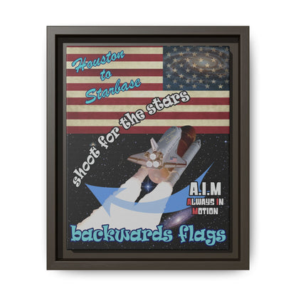 shoot for the stars - framed canvas art