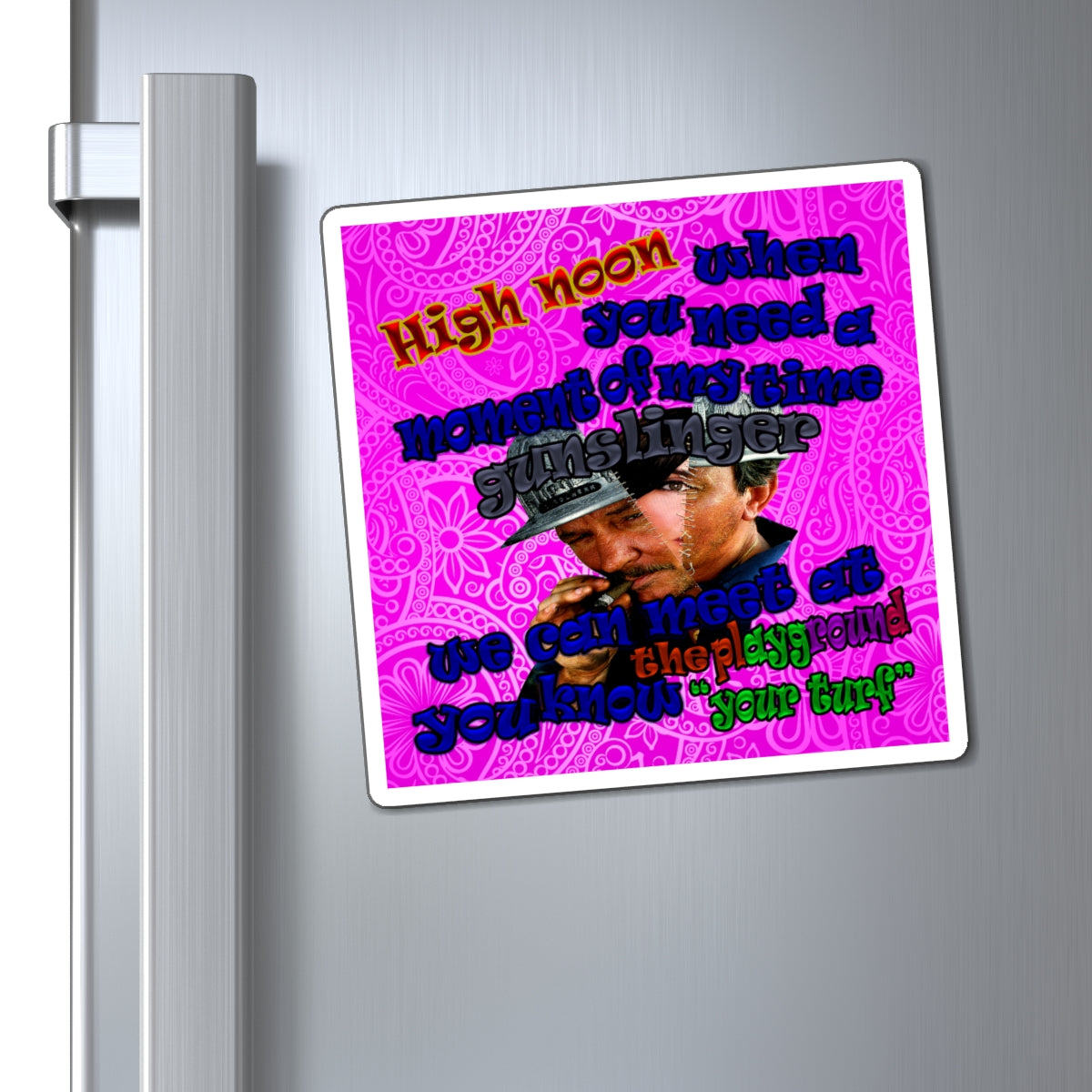 high noon - Magnets - (pink swirl)