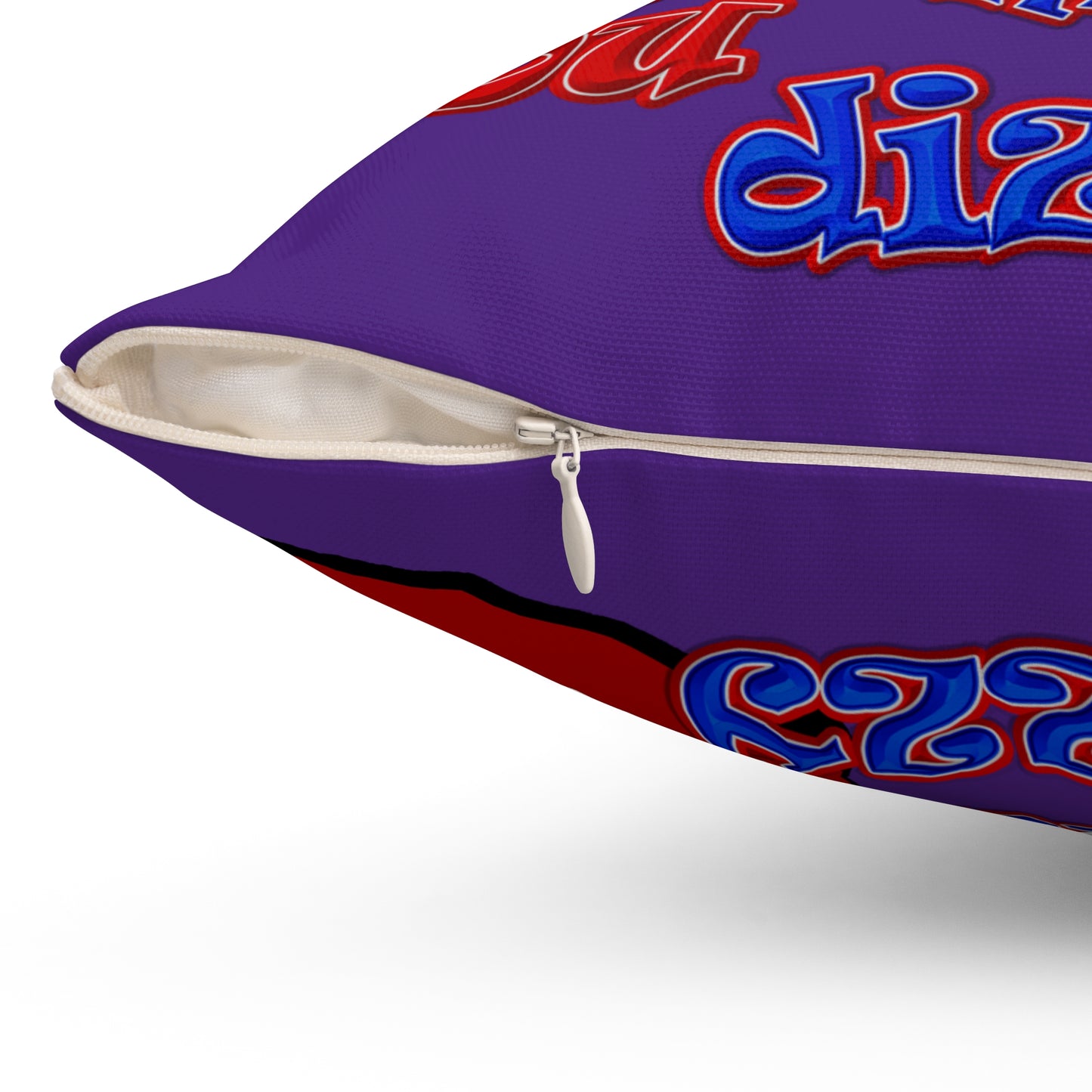 santa's shoes - Spun Polyester Square Pillow - (purple)