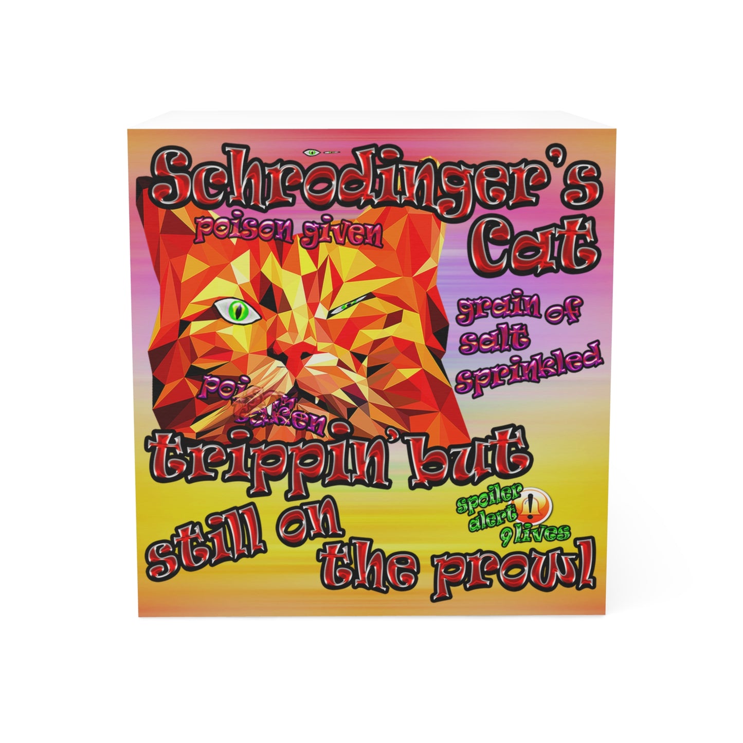 schrodinger's cat - note cube (color blur)