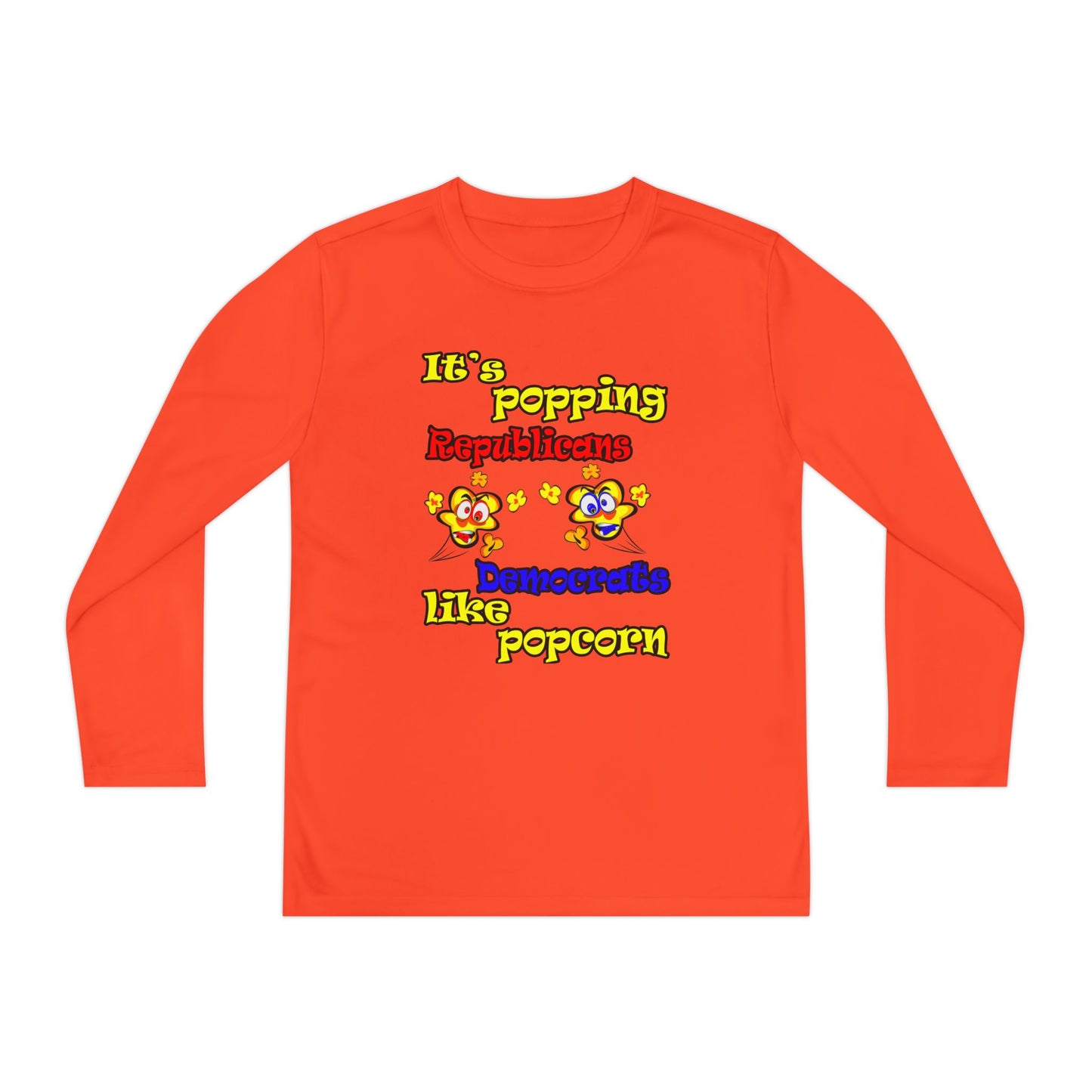popping like popcorn - Youth Long Sleeve Competitor Tee
