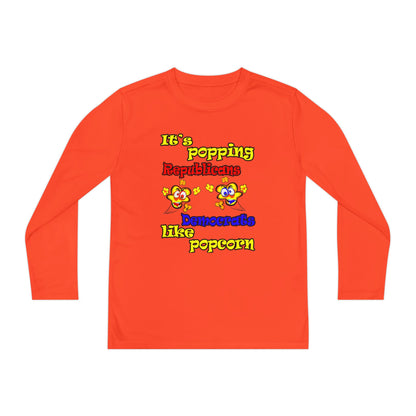 popping like popcorn - Youth Long Sleeve Competitor Tee