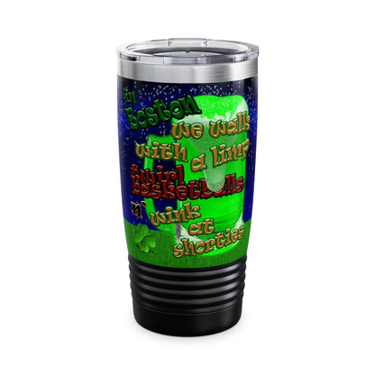celtics logo - Ringneck Tumbler, 20oz ('snoops' background)
