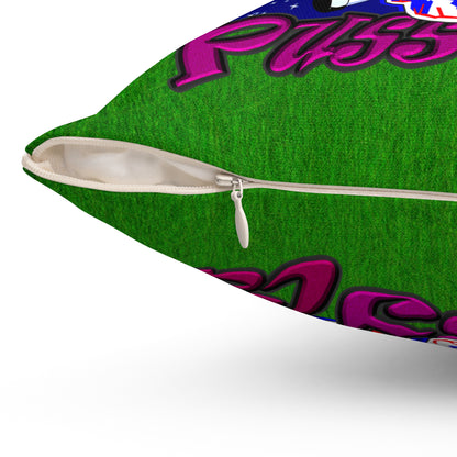 tag that - Spun Polyester Square Pillow - ('snoops' background)