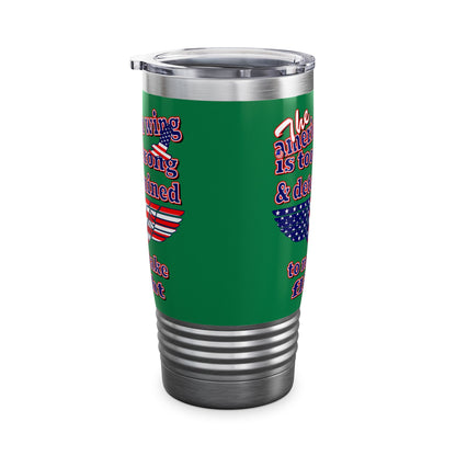 american wing - Ringneck Tumbler, 20oz (dark green)