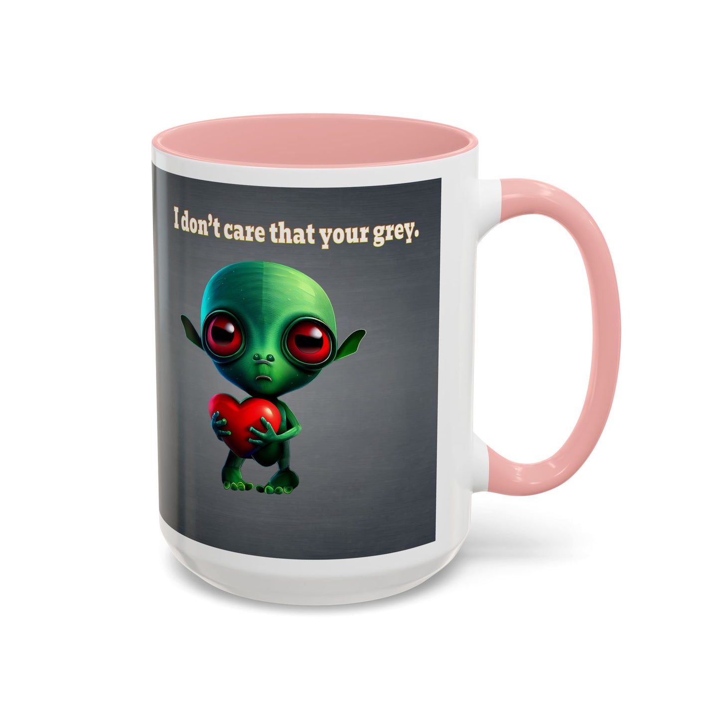 I don't care that your grey - Accent Mug (grey-light grey)