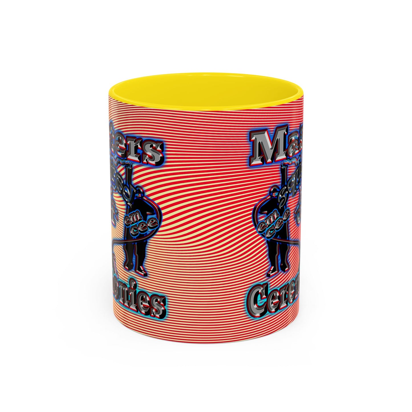 em cee squared - Accent Mug (yellow-orange wave)