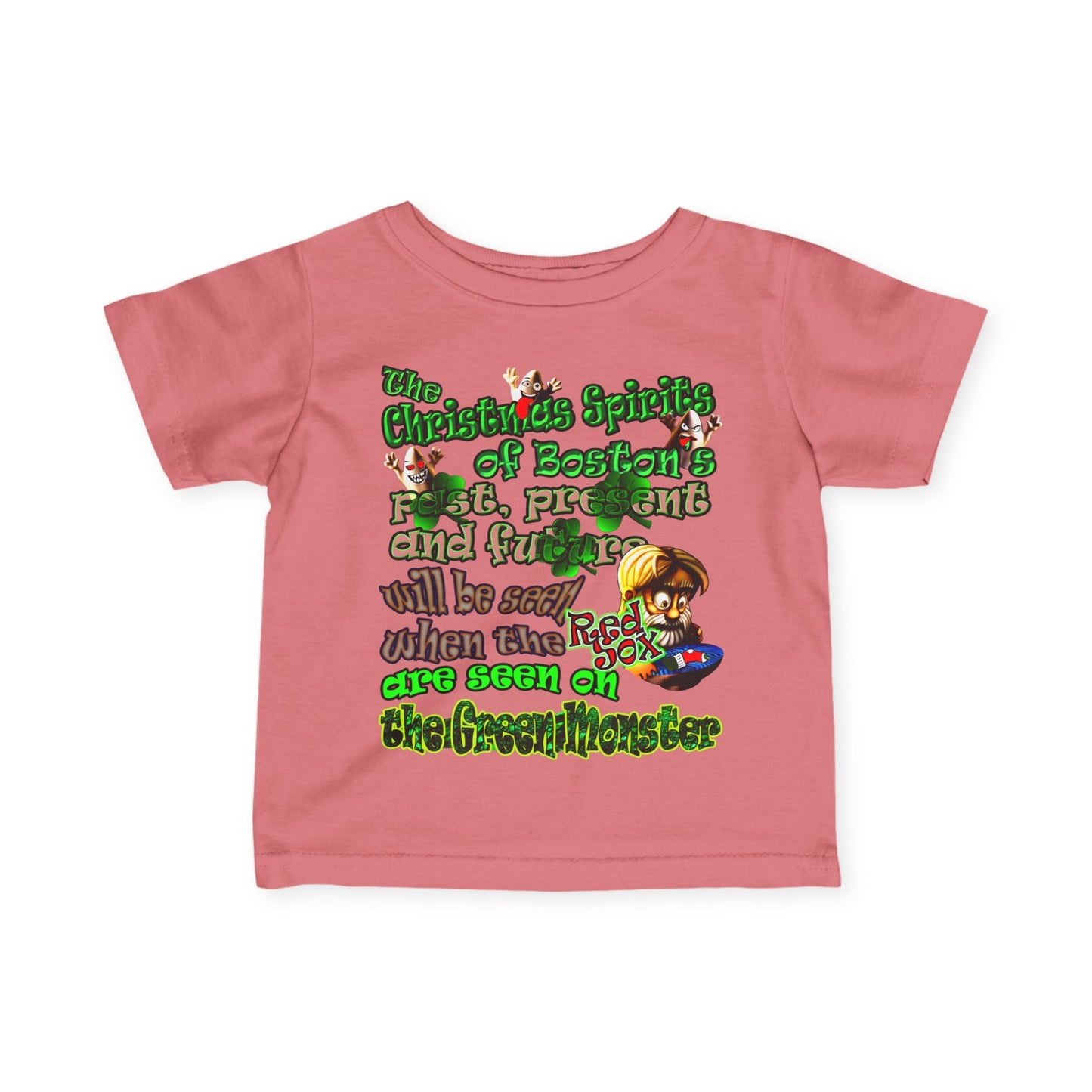 christmas spirits of boston - Infant Fine Jersey Tee
