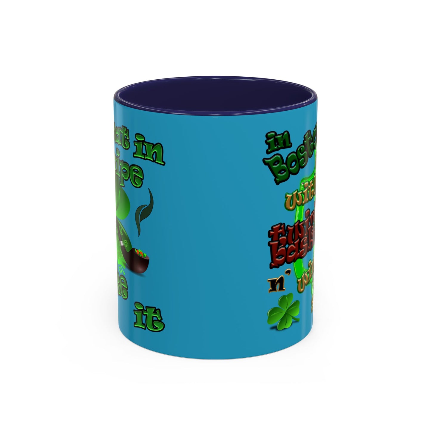 celtics logo - Accent Mug (turquoise)