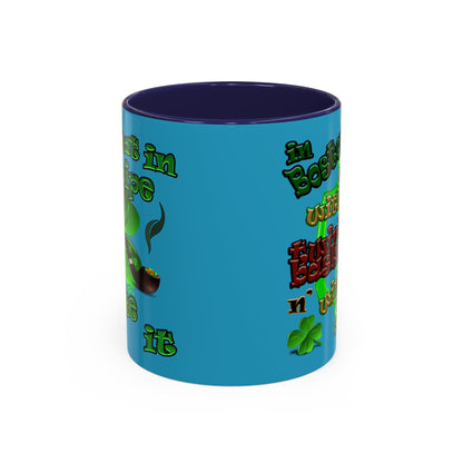 celtics logo - Accent Mug (turquoise)