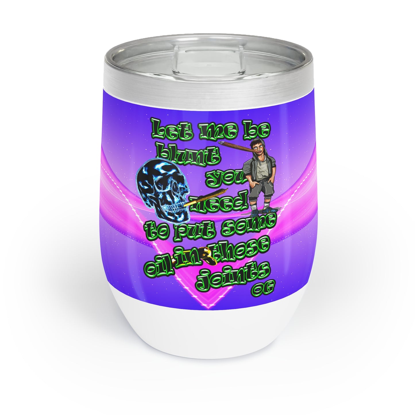og - Chill Wine Tumbler (purple-pink wave)