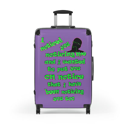 noticed you noticing - Suitcase (light purple)