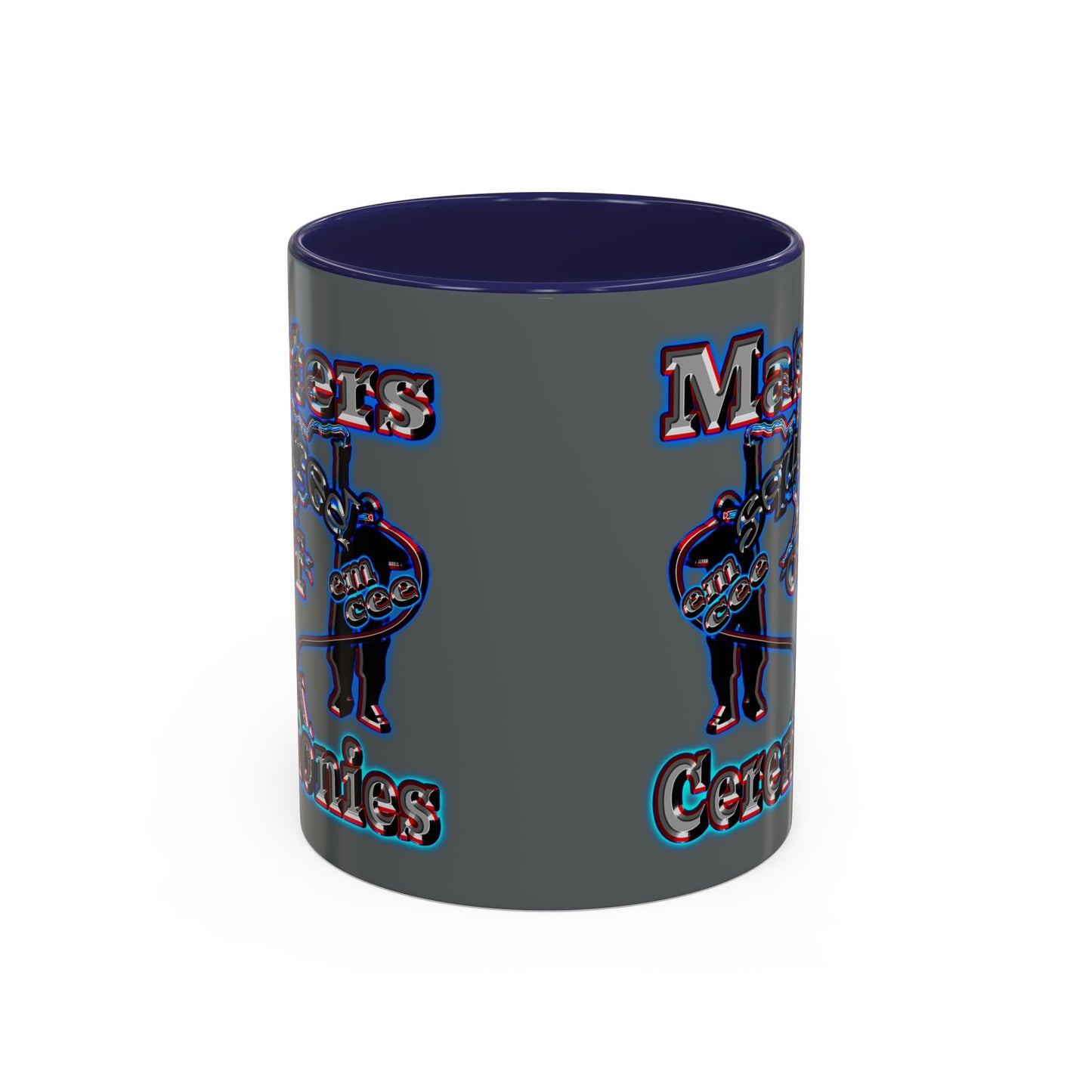 em cee squared - Accent Mug (dark grey)