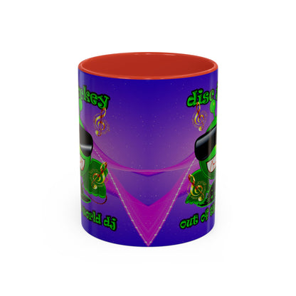disc jockey - Accent Mug (purple-pink wave)